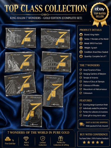 Gramm goldbarren set 7 - goldbarren,